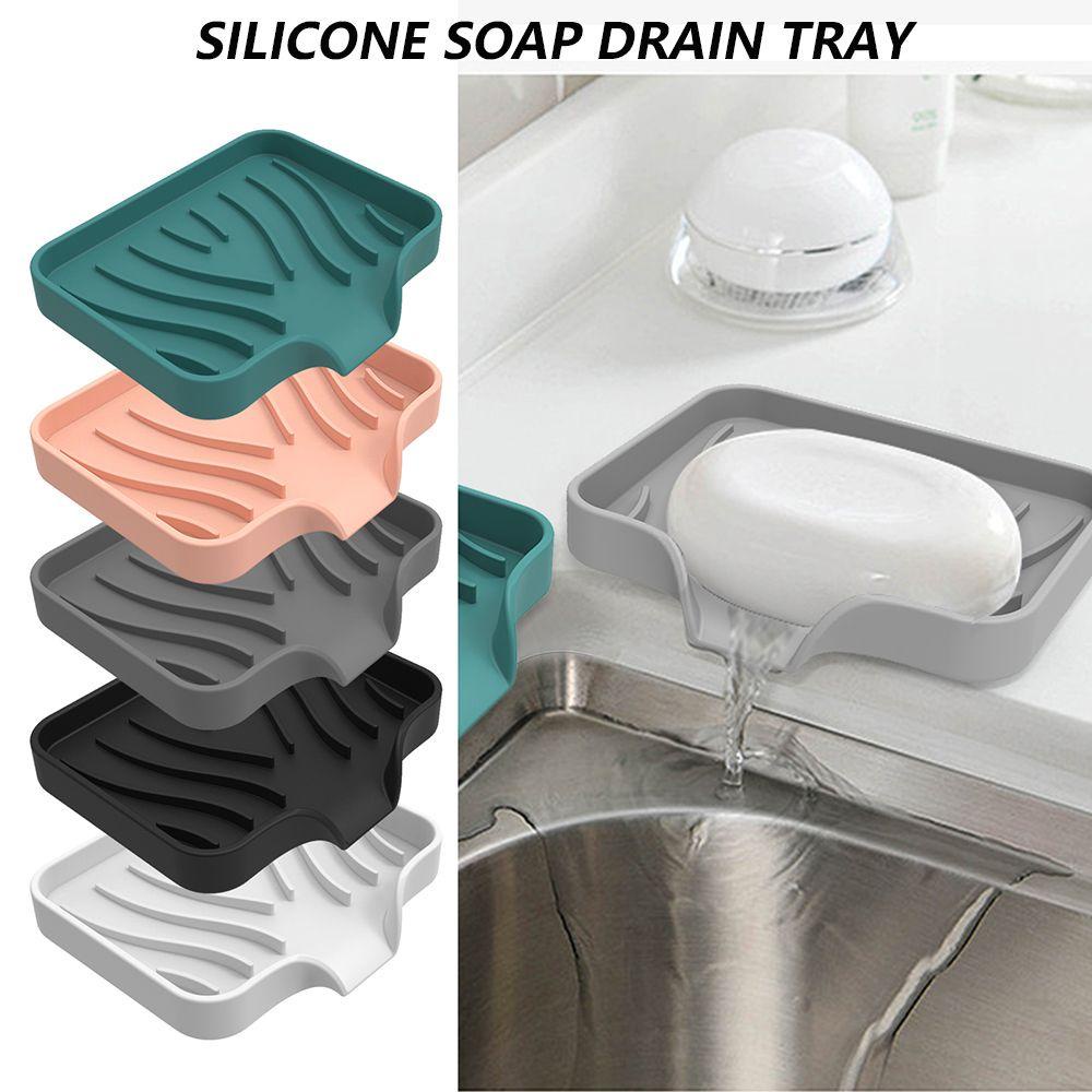 Populer Sabun Cuci Piring Dapur/ Kamar Mandi Meja Scrubber Dengan Built-in Drain Lip Sink Tray