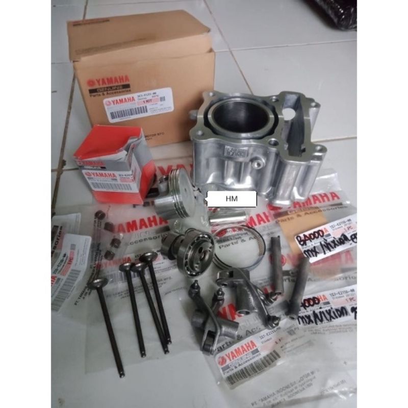 BLOK SEHER ASSY SET NOKEN AS PLATUK KLEP PEN AS PLATUK YAMAHA VIXION OLD VIXION NEW 150 CC