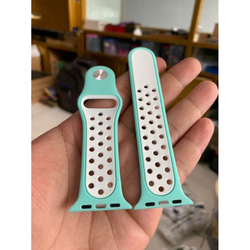 Strap Tali apple watch ruber iwatch teal tint 38/40berkualitas super