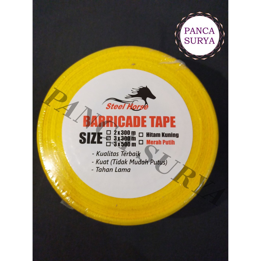 

Police Line/Garis Pembatas Barricade Line Kuning Hitam - 3 Inch x 500