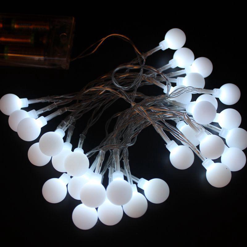 ☀INDOLAND☀  10 meter Lampu Tumblr Bola Anggur Lampu Pohon natal Tumbler Model bulat led 50pcs E007