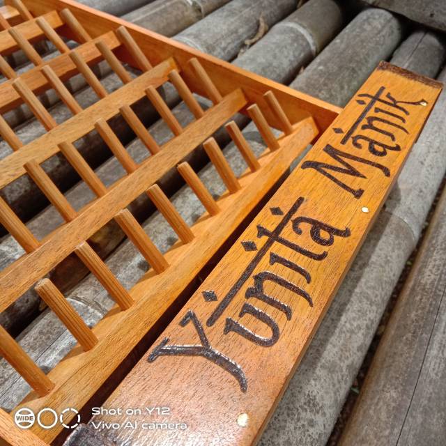 rak penyimpanan benang jahit custom nama