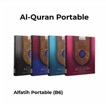 Al quran Al Fatih Portable B6 - Al Quran Al Fatih Perkata B6 - Mushaf Alfatih B6 Translite Perkata