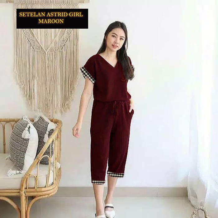 BDG_STYLE (COD) SET BLACK PINK WANITA-SETELAN WANITA SANTAI -SET WANITA KEKINIAN -SET TERBARU