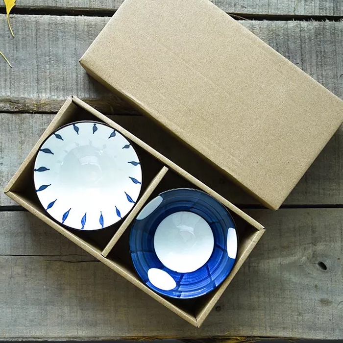 Mangkok Keramik Jepang Mangkuk Set Souvenir Nikahan 4 Pcs