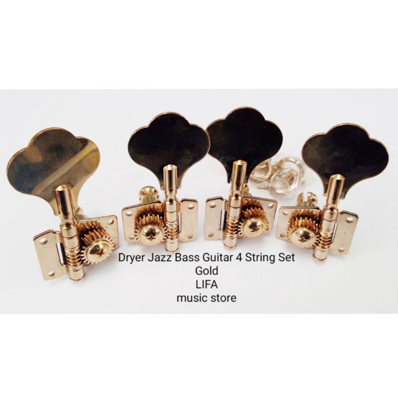 Dryer Jazz Bass Guitar 4 String Set Gold
