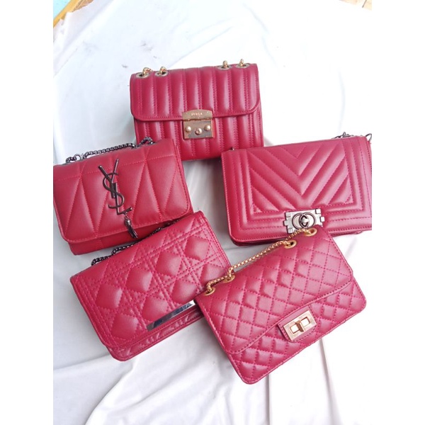 RED EDITION RR BAG | TAS SELEMPANG MURAH | YSL LOKAL