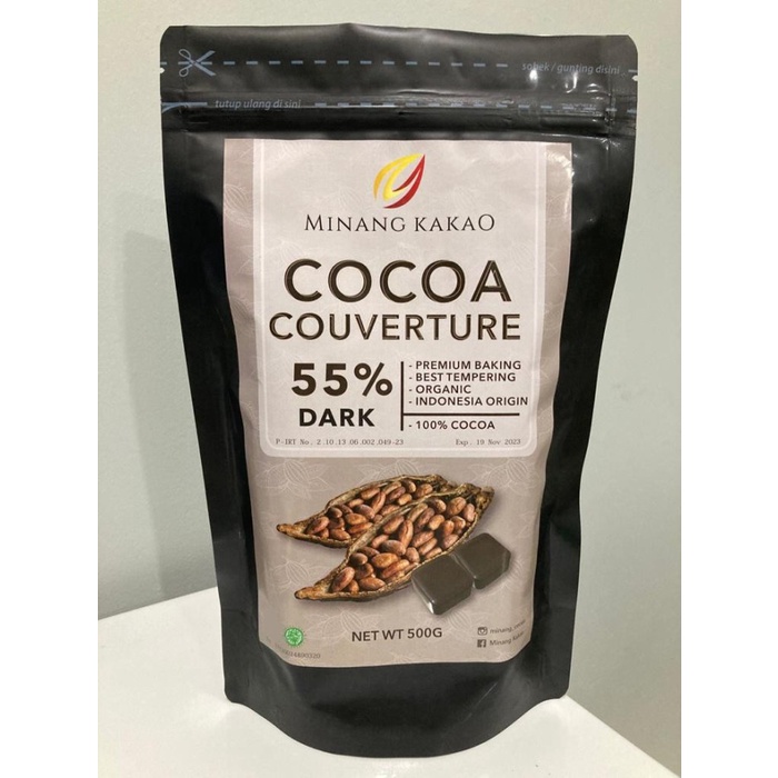 

Organic Chocolate Couverture 55 - 500gr