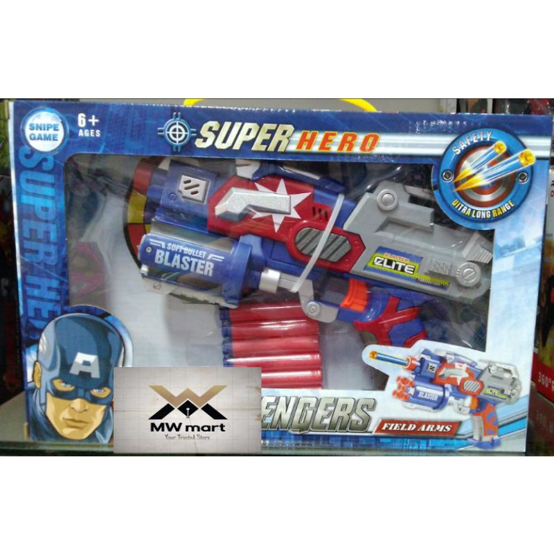 Mainan anak pistol Super Hero Avengers Blaster