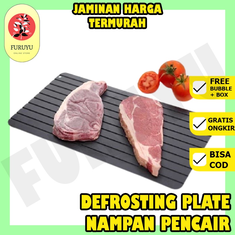 Talenan Papan Alat Pelunak Pencair Makanan Daging Ikan Beku Multifungsi Defrost Magic Express