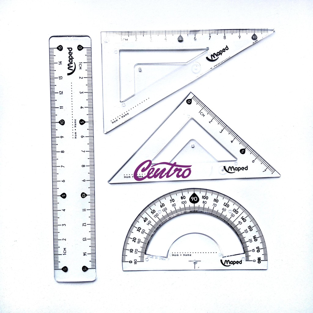 

Maped Ruler Essentials Small Set 4 Pcs Penggaris Mini 15cm Peralatan Trigonometri Sekolah