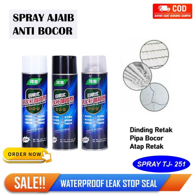 ESGE SPRAY ANTI BOCOR 700 ML SPRAY AJAIB SPRAY WATERPROOF SPRAY SEAL LEM PENAMBAL BOCOR SPRAY HITAM SPRAY AJAIB ATASI BOCOR ANTI REMBES TAHAN AIR SPRAY ATAP SEMPROTAN ANTI BOCOR TAHAN AIR SPRAY KERAMIK PIPA PAGAR BESI PONDASI DINDING TEMBOK RETAK ATAP