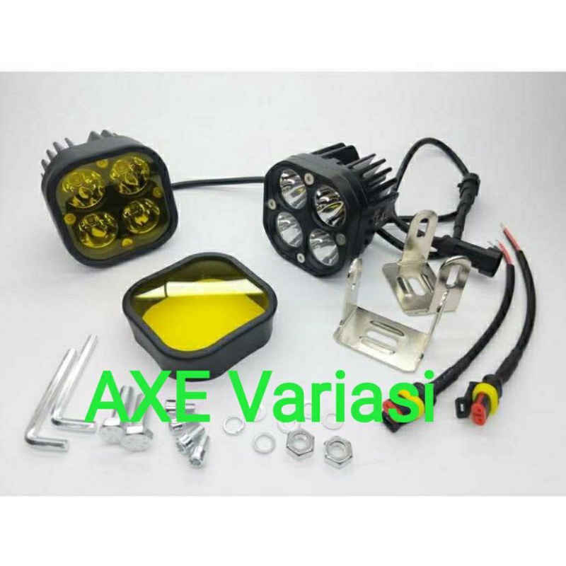 lampu tembak cree spotlight L4Z 40watt water proof sinar putih lensa kuning