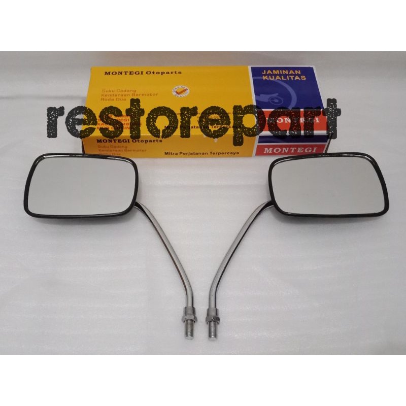spion sepion mirror miror honda win100 win 100 tahun 1984-1989 old lama tua ganggang crom krom model