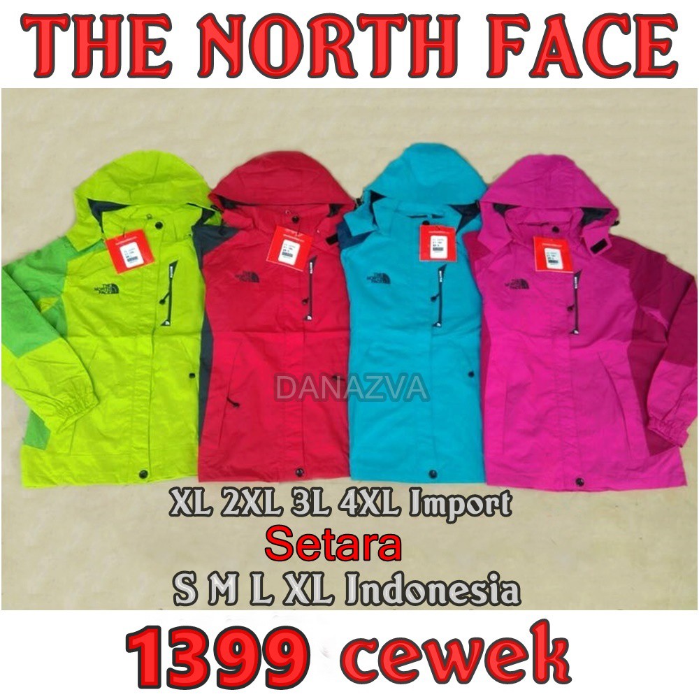 Jaket Gunung TNF 1399 Cewek Import 4 Warna