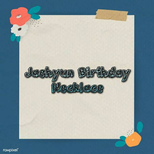 Jaehyun Birthday Necklace