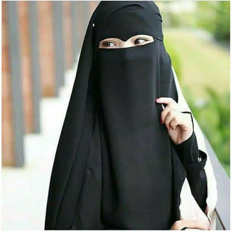 Niqab Cadar Yaman Elang Niqob Yaman Long (belakang 90cm)