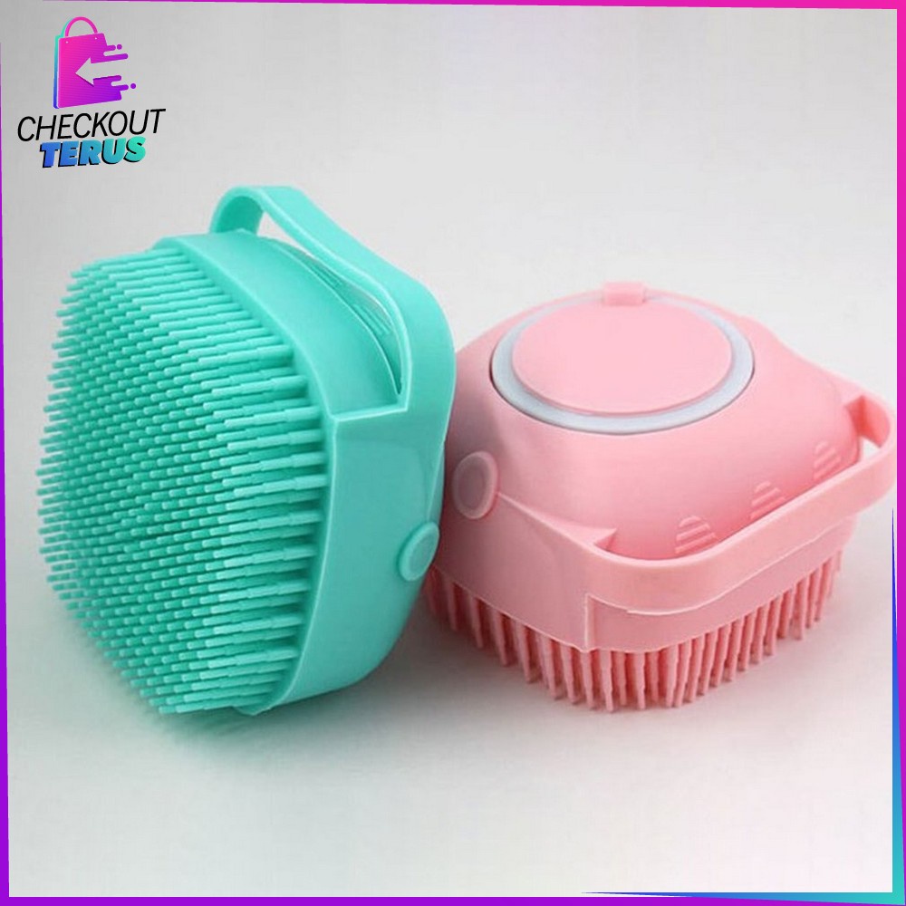 CT C284 Sikat Mandi Silikon Sikat Mandi Badan Perlengkapan Mandi Brush Spons Mandi Shower Dispenser Sabun Mandi Portable