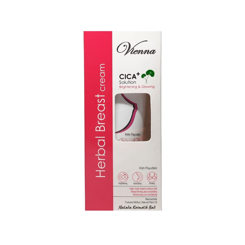 Vienna Herbal Breast Cream + Cica Solution Brightening & Glowing 80ml