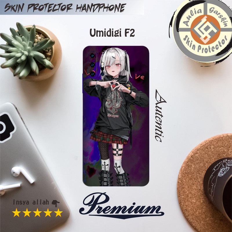 2PCS Umidigi F2 Motif Anime 1 Garskin Stiker CUSTOM