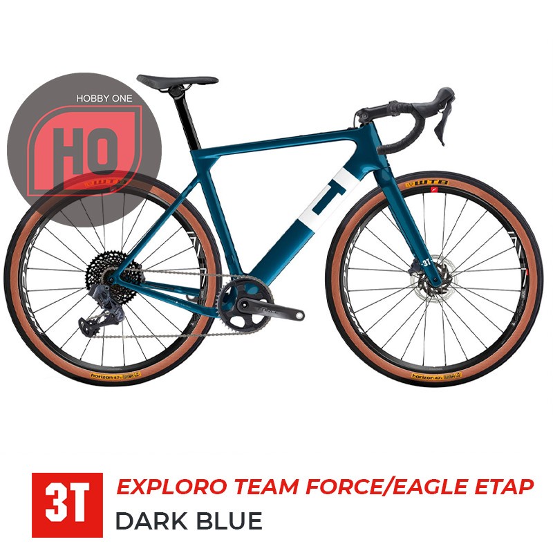 3T EXPLORO TEAM FORCE EAGLE ETAP Dark Blue Gravel - Full Bike