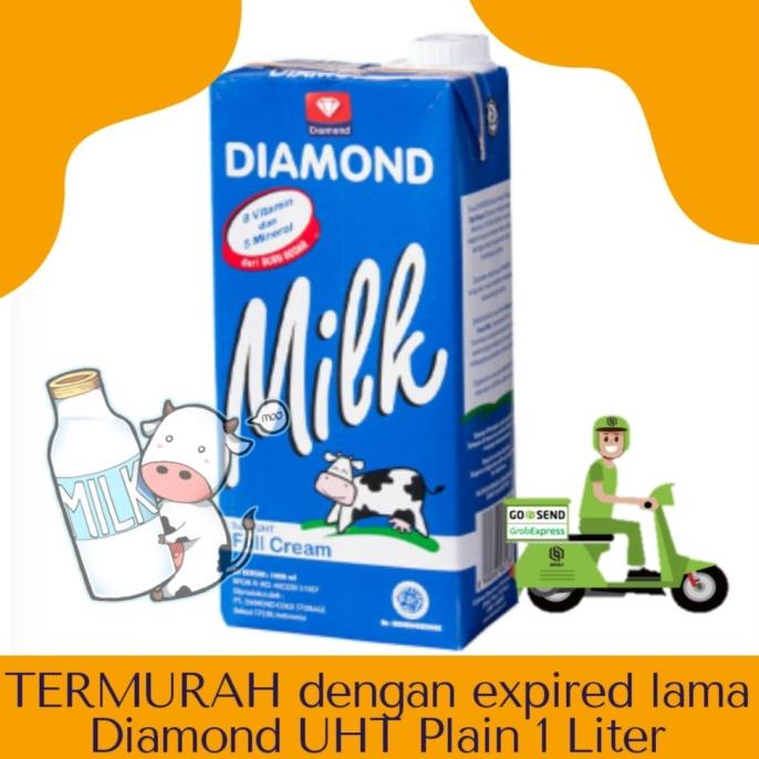 

BISA BAYAR DITEMPAT TERMURAH! Diamond susu UHT 1 liter full cream - grosir 1 karton / dus
