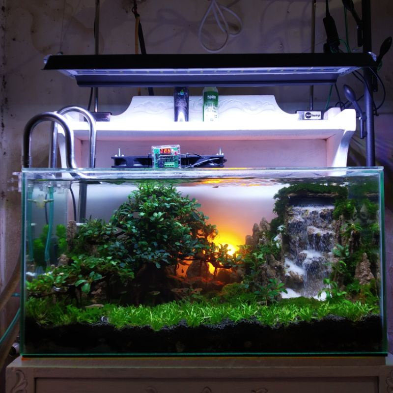 Aquascape Waterfall / air terjun Fullset