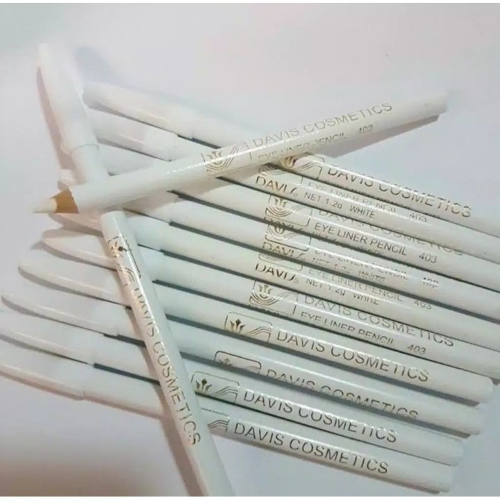 Pensil Alis Davis Warna Putih - Eyeliner Davis Putih