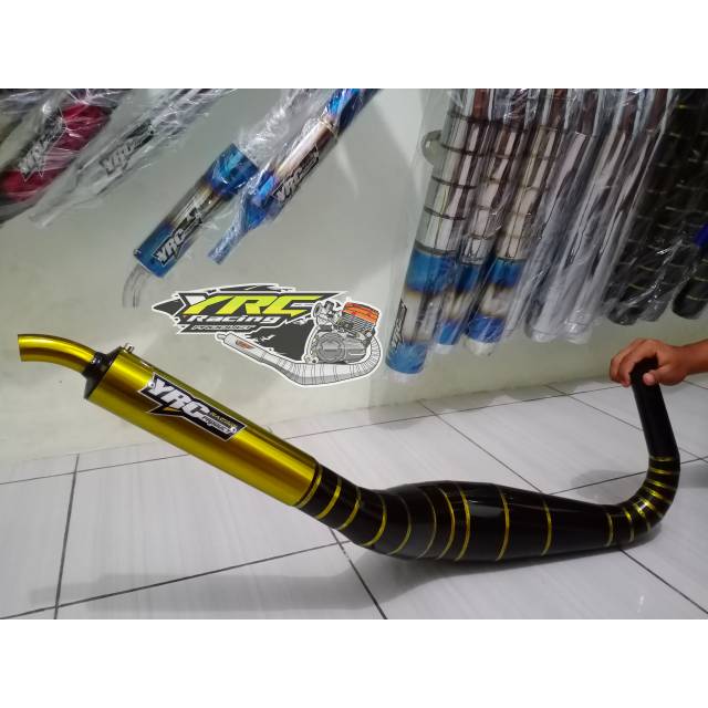Knalpot YRC RACING cobra black  gold rxking