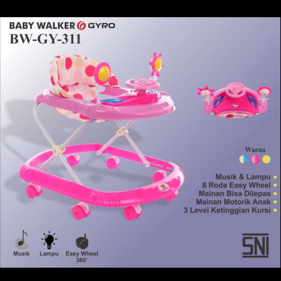 Babywalker Anak Bayi - BABY WALKER GYRO GY 311