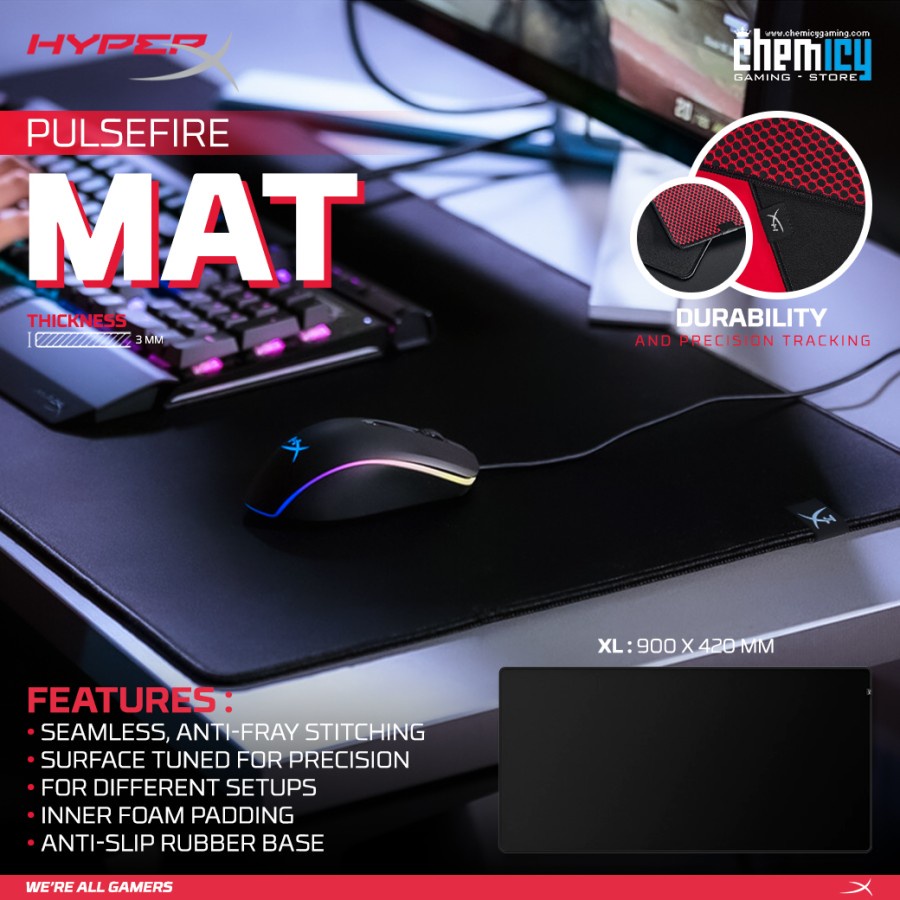 HyperX Pulsefire Mat XL Cloth Surface Gaming Mousepad