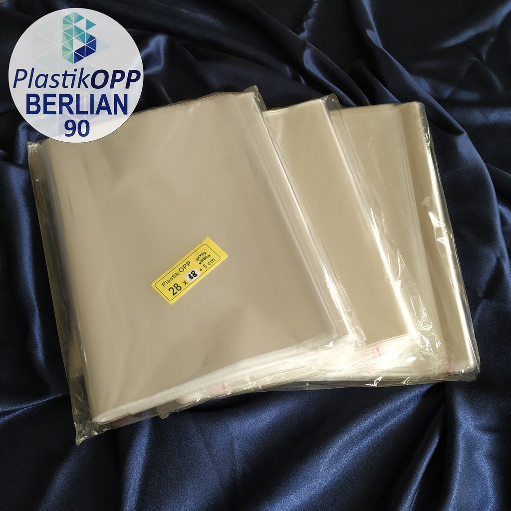 

28X38 CM PLASTIK OPP (SEAL/LEM) TEBAL 20 MIC ASLI / PLASTIK KEMASAN