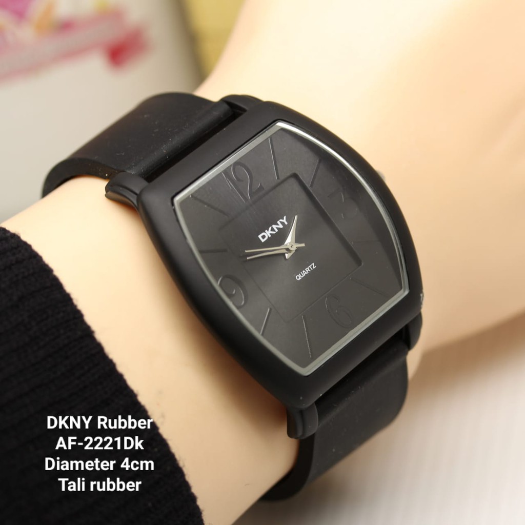 ( COD ) Best Seller Jam Tangan Pria DKNY Rubber EV 5055 Free Baterai & Box