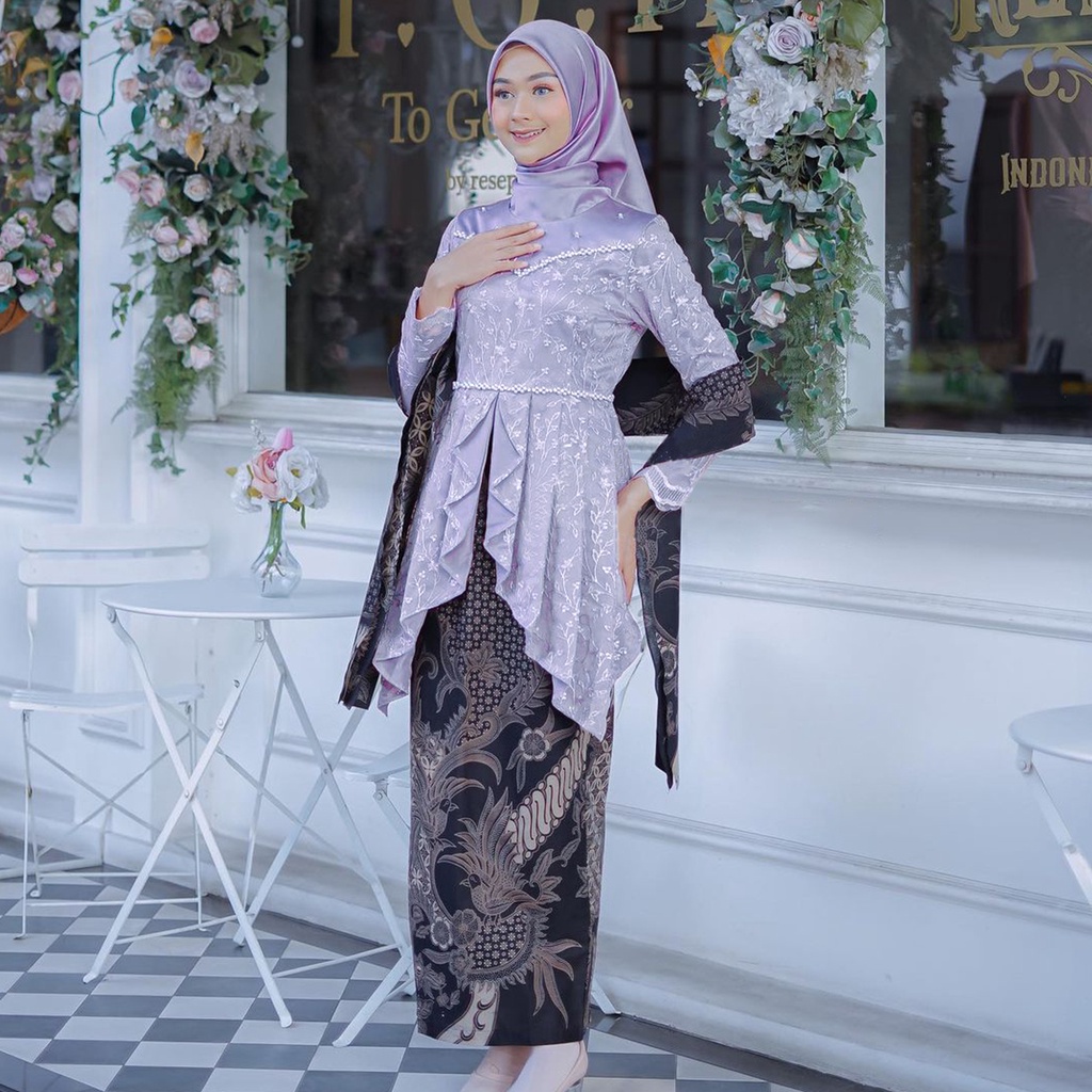 Baju Kondangan Wanita Kebaya Wisuda Kebaya Lamaran Batik Wanita Set Kebaya Brukat FARA Batik Outfit Wanita Kekinian