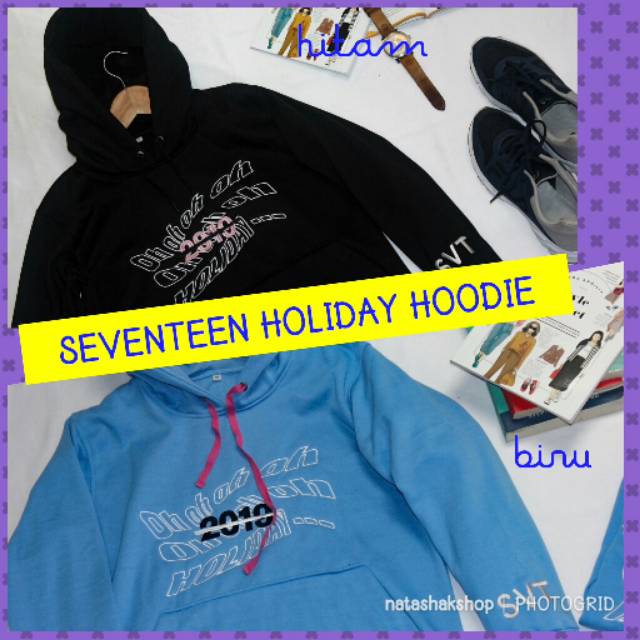 [BISA COD]Jaket hoodie Seventeen holiday/jaket kpop seventeen