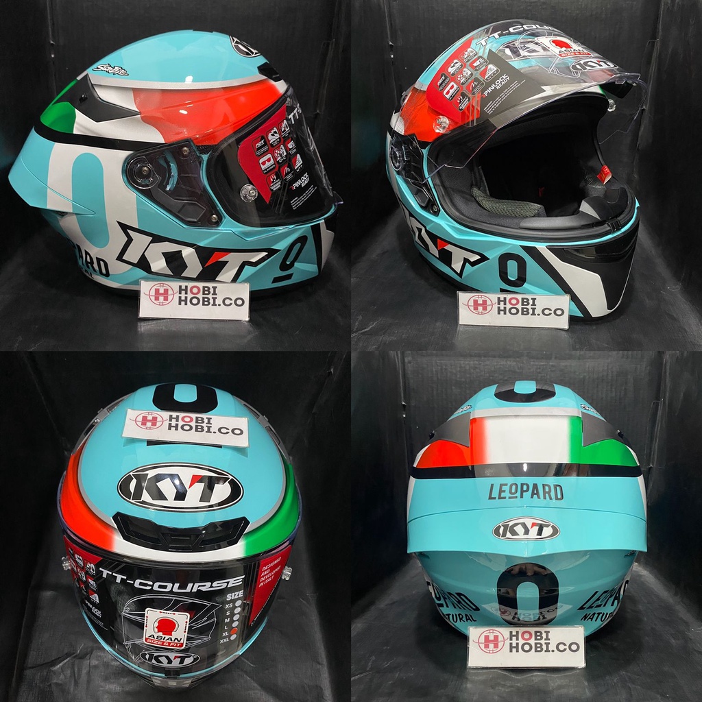 HELM KYT TT COURSE DALLA PORTA LEOPARD LIMITED EDITION FULLFACE ORI HELM KYT FULL FACE ORIGINAL HELM