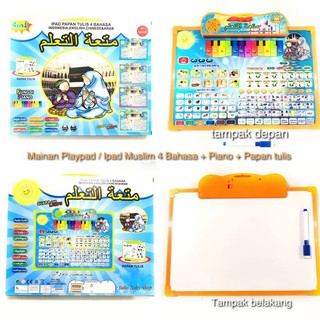 Ipad Papan Tulis Anak 4 Bahasa Mainan Anak Playpad Arab Piano