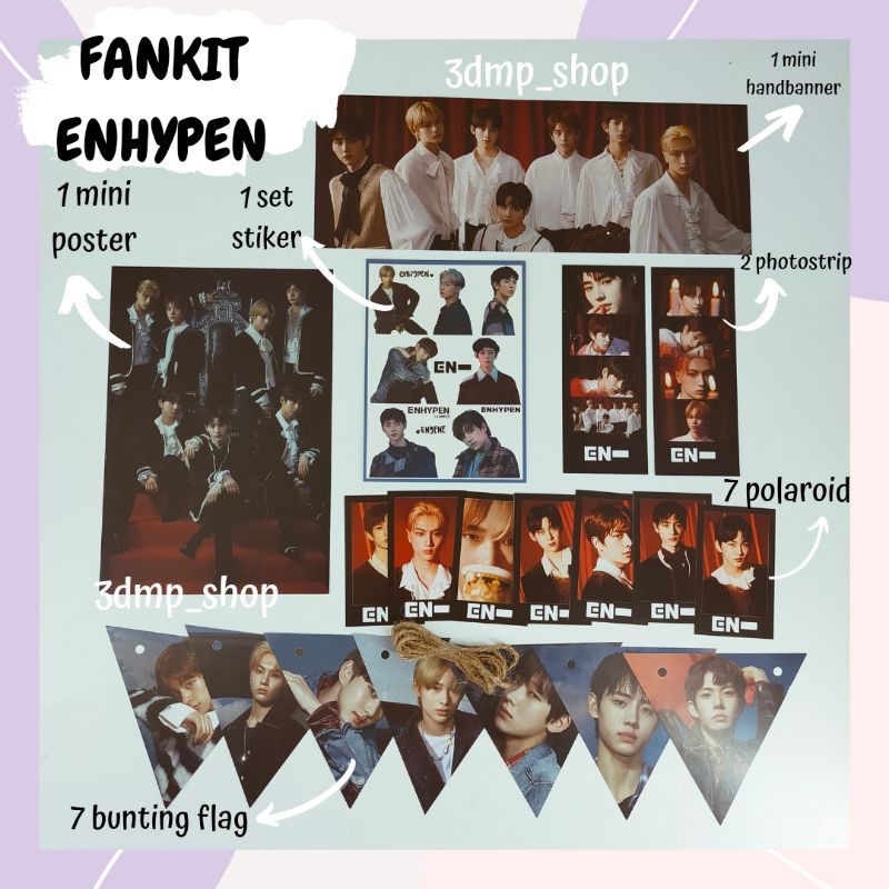 FANKIT ENHYPEN BORDER : DAY ONE DUSK DAWN BUCIN PAKET CARNIVAL DILEMMA