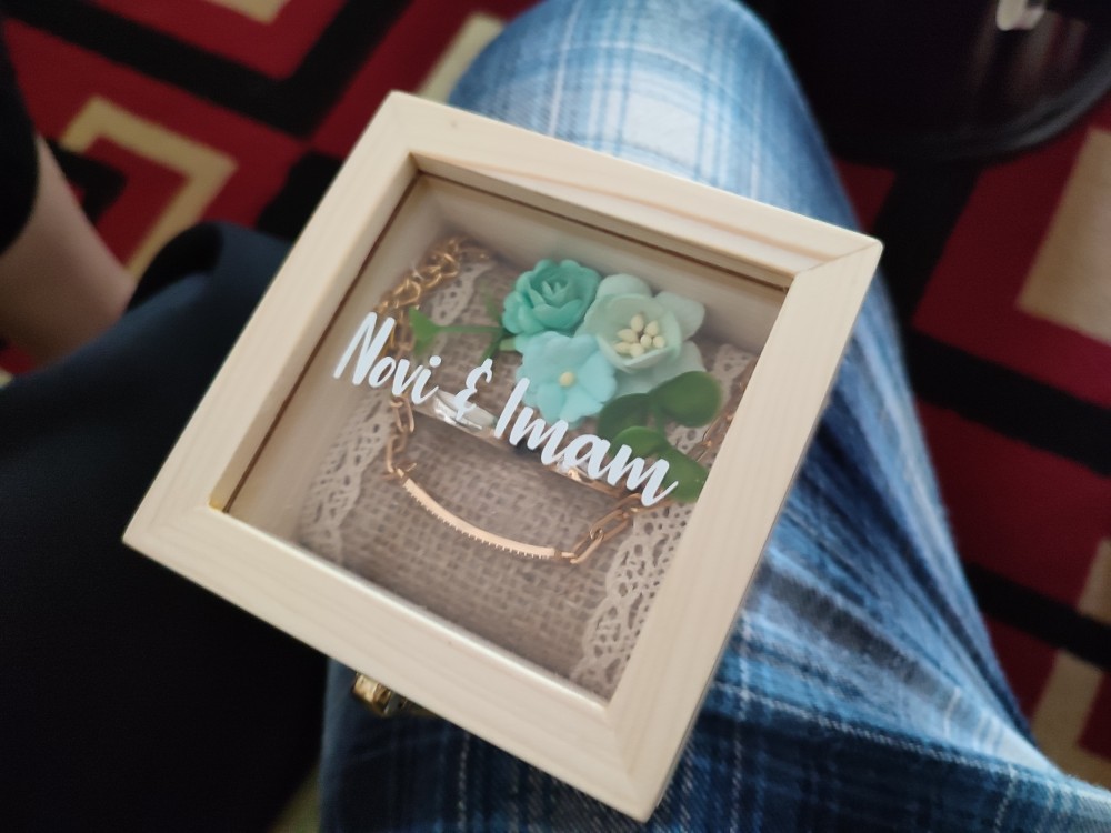 Kotak Cincin Kayu . Kotak Mahar . Ring Bearer . Kotak Cincin Terrarium . Mahar . Seserahan