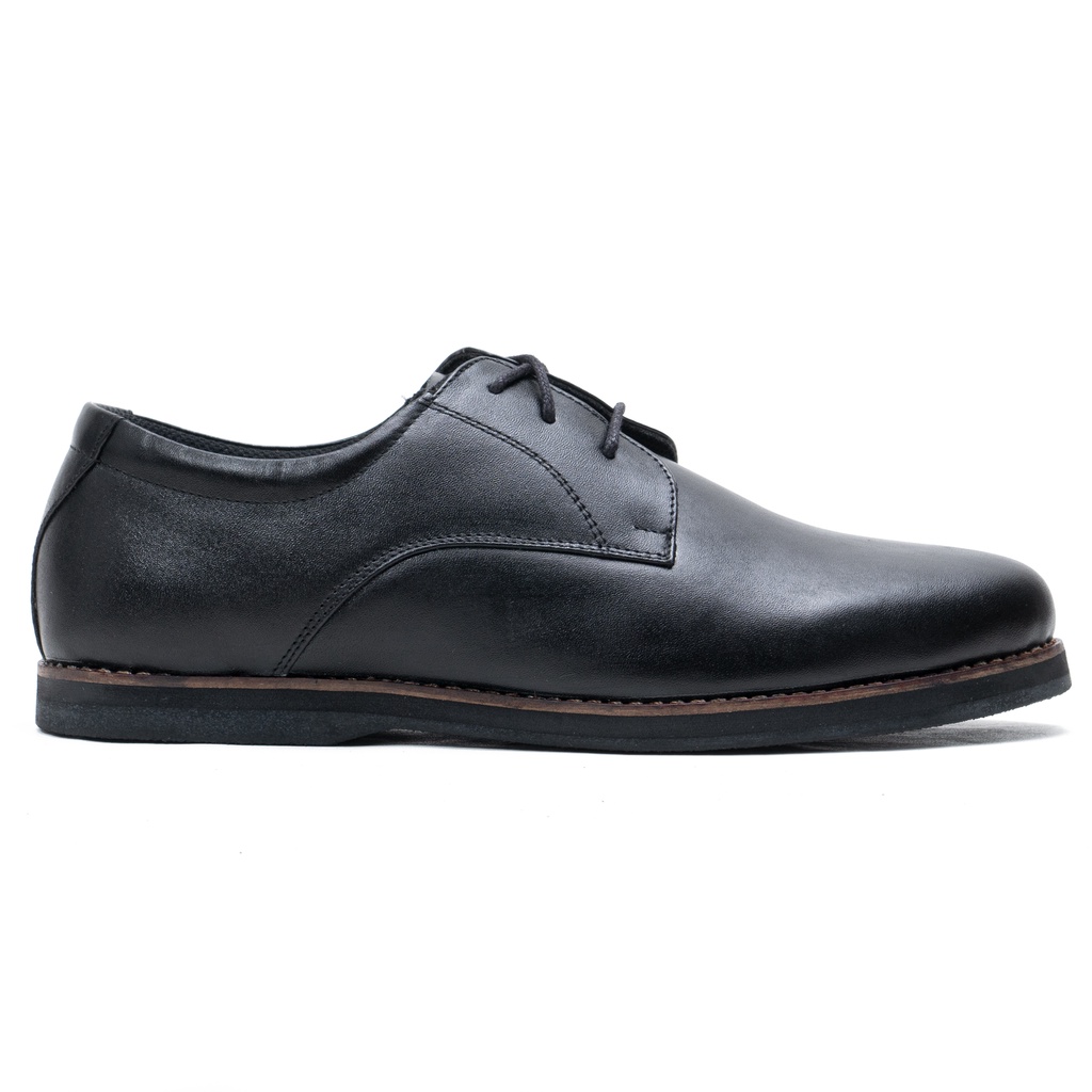 Sepatu Pantofel Pria Model Tali Oxford Shoes Kulit Asli Formal Blaven D331