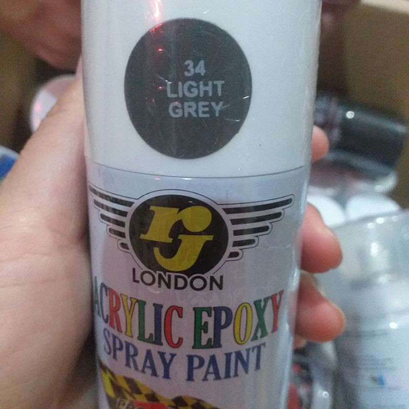 Pilok Pilox Cat Semprot RJ London Light Grey (34) 150cc