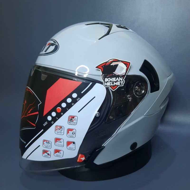 Helm KYT NFJ Asphalt Grey / NFJ Gorilla Grey / Half Face Original KYT