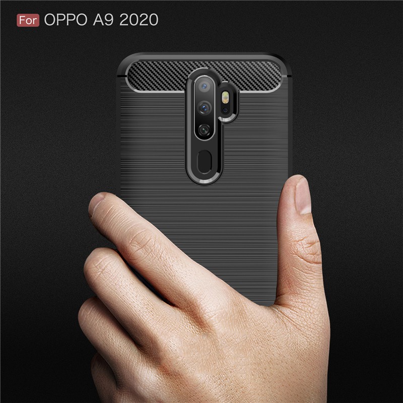 Case Oppo A5 2020 / A9 2020 Ultra Slim Ipaky Carbon Fiber Premium Softcase