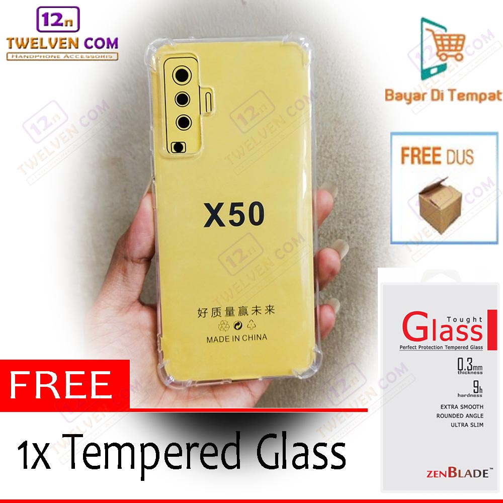 [FLASH SALE] Case Anti Crack Anti Shock Softcase Vivo X50