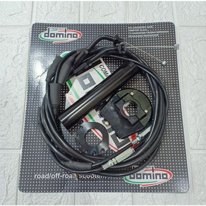 SLONGSONG GAS SPONTAN DOMINO FULL cnc SLIM GASPONTAN GAS KONTAN 2 KABEL MODEL KTC RACING UNIVERSAL SEMUA MOTOR