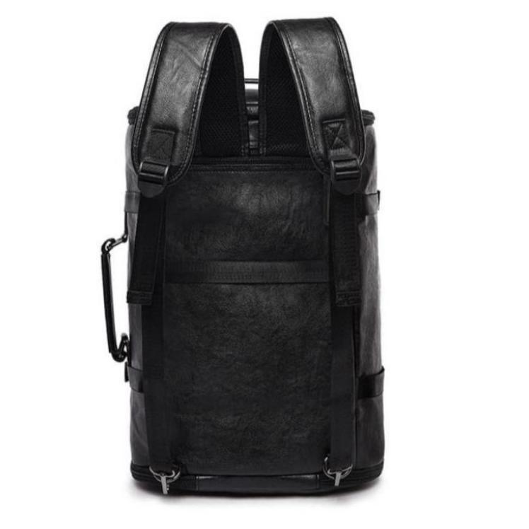 Harga Bersahabat.. Gh-bag Tas Ransel Travelling Besar Kulit Pu Hiking Impor Keren Modis kulit sintet