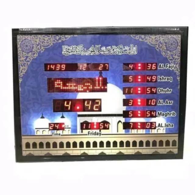 Jam digital waktu sholat otomatis jam adzan masjid 4636
