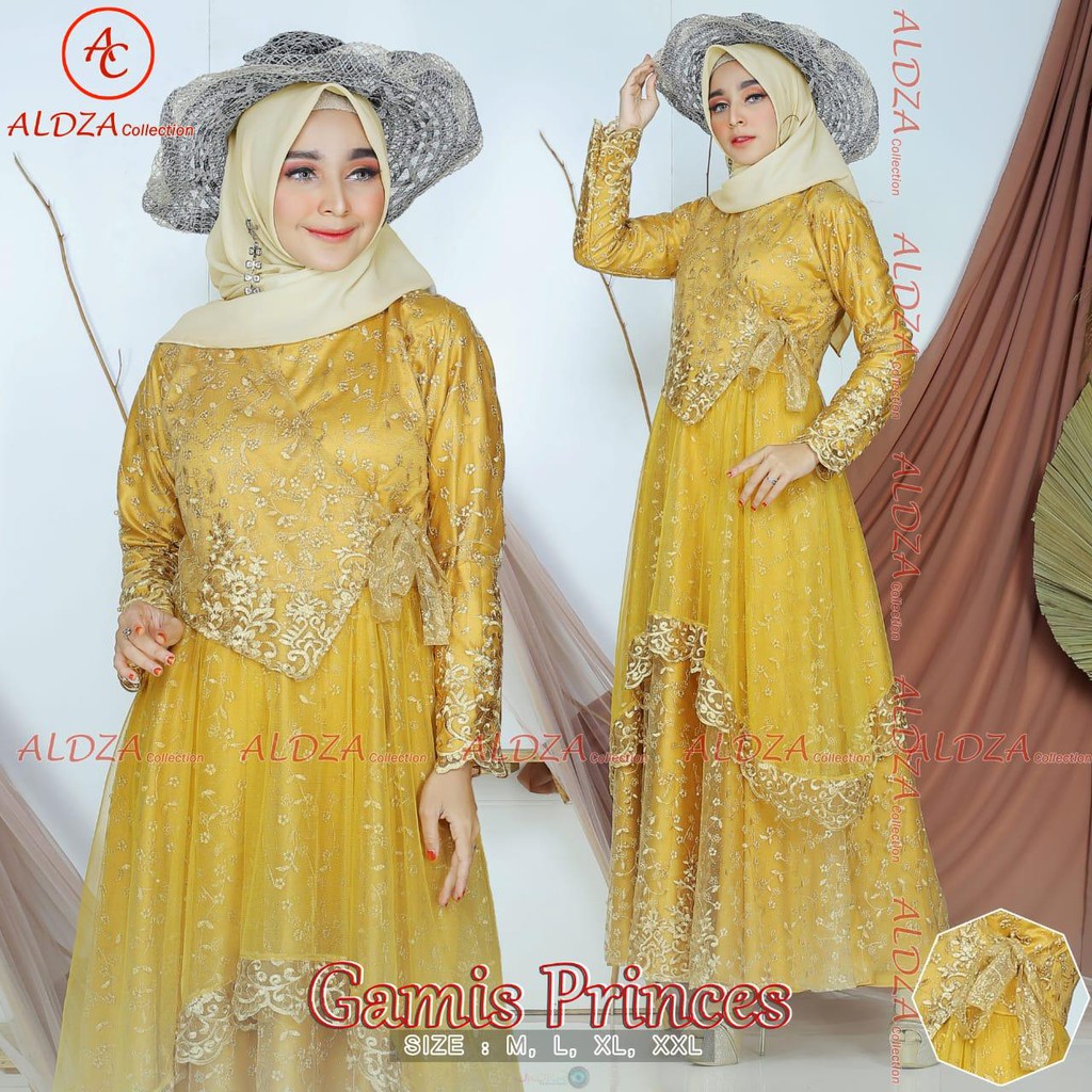 PROMO GAMIS PRINCES / ABAYA PRINCES ?GAMIS TULLE MUTIARA BORDIR