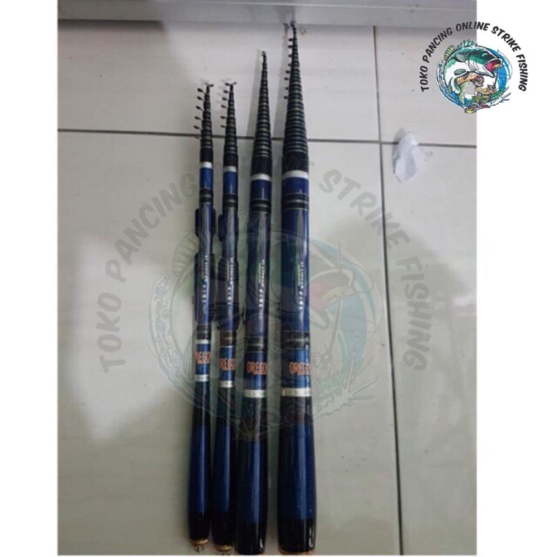 Tegek carbon Oregon Silincah  siap pakai bonus packing pipa pvc