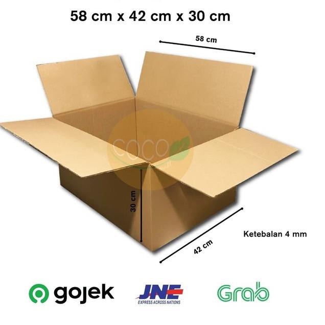 

【today】 KARDUS KARTON BOX PACKING POLOS JUMBO BESAR 58x42x30 CM